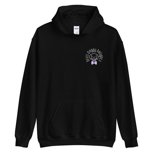 dru's doggy delights logo hoodie